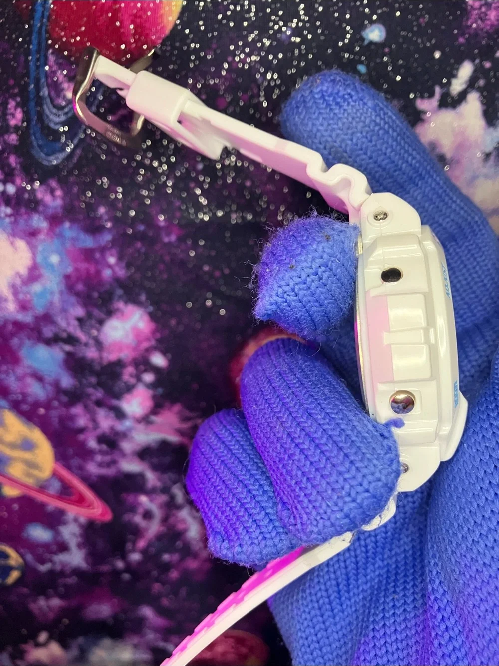 Custom G Shock White and Purple Style Colorway
